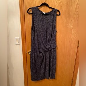 X-Large bar III navy draped dress